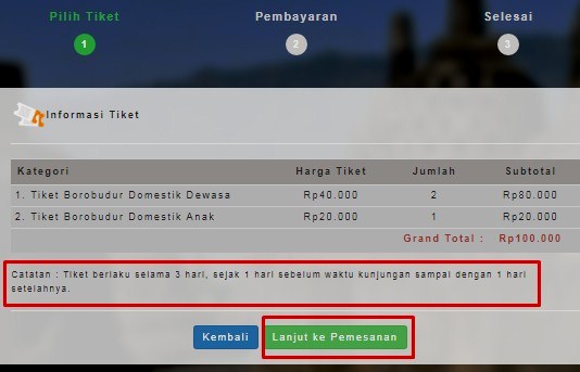 Harga, Pesan tiket Online Candi Borobudur Desember 2018
