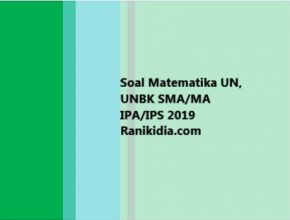 Soal Matematika UN, UNBK SMA/MA IPA/IPS 2019/2020