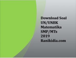 Download Soal UN/UNBK Matematika SMP/MTs 2019