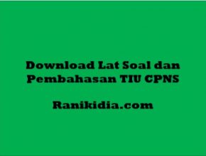 Download Lat Soal dan Pembahasan TIU 1 CPNS 2019